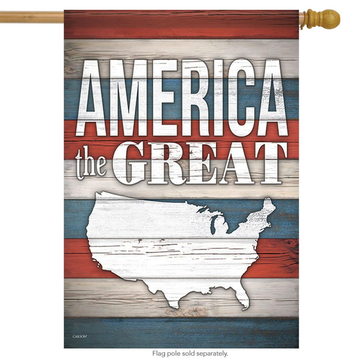 America the Great Patriotic House Flag | Themes 4th of July Holidays