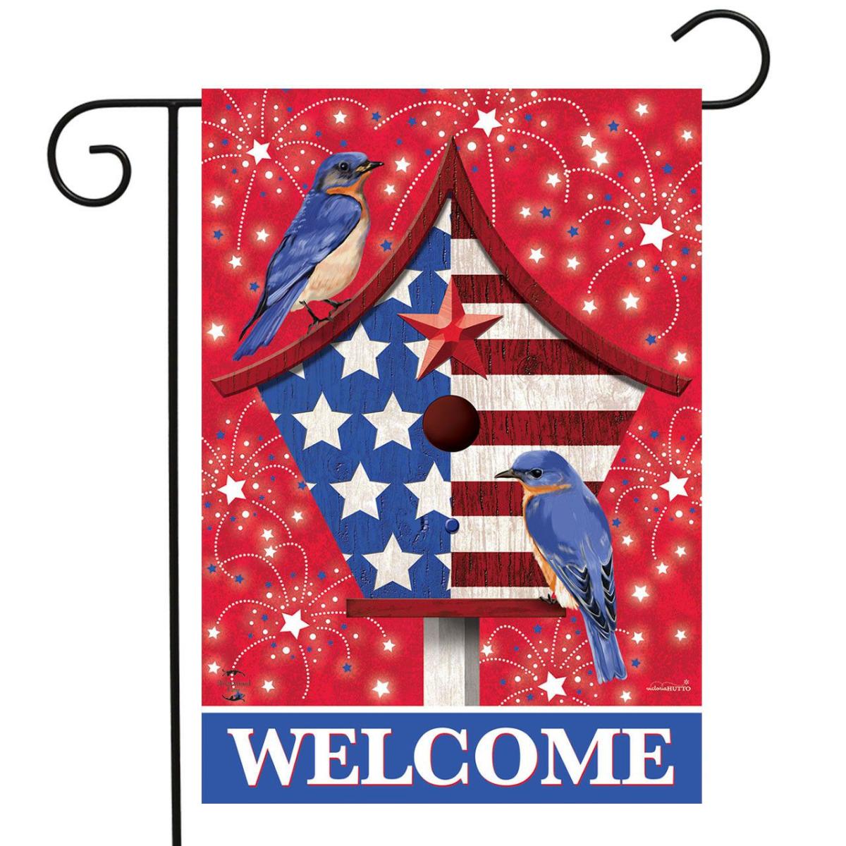 American Bluebirds Garden Flag | Seasons Animals & Critters Seasons