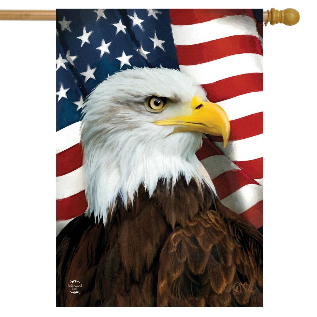 American Eagle Patriotic House Flag | Seasons Everyday Seasons