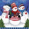 American Snowmen Winter Garden Flag | Seasons Garden Flags Seasons