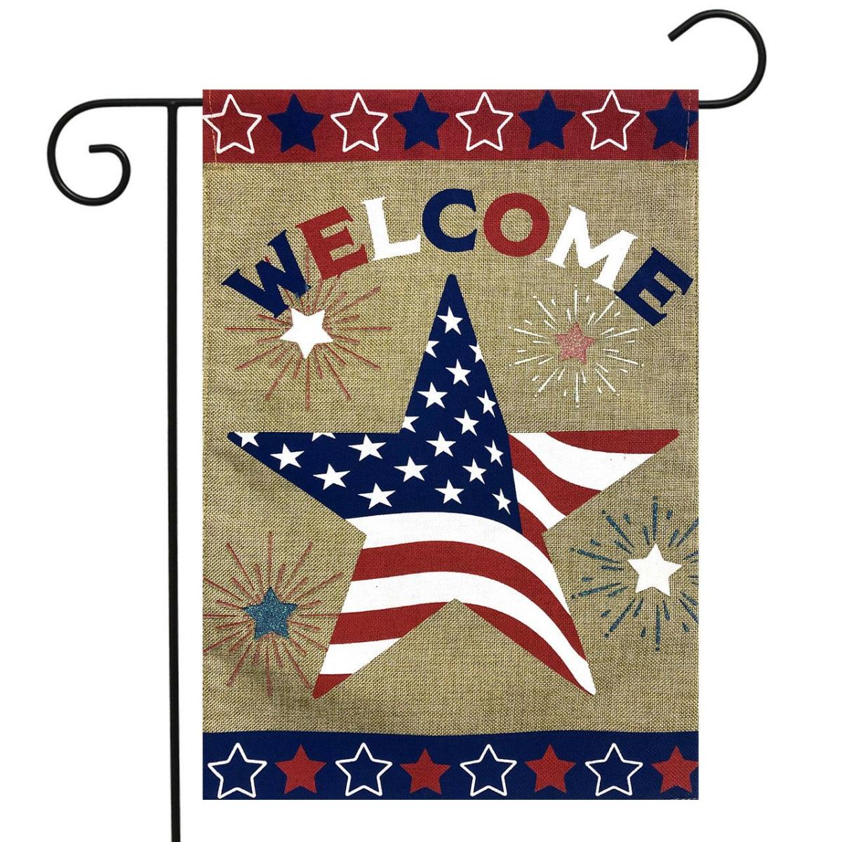 American Star Burlap Garden Flag | Seasons 4th of July Holidays