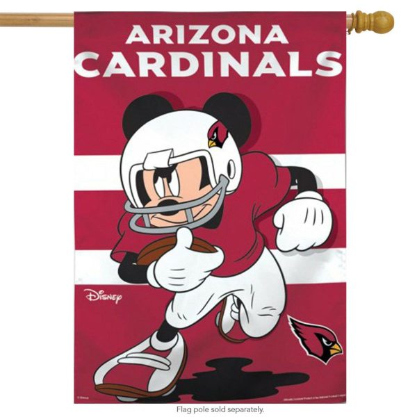 Arizona Cardinals NFL Mickey Mouse Football House Flag | Themes Disney & Cinema Sports