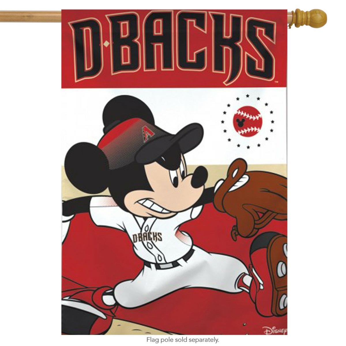 Arizona Diamondbacks MLB Mickey Mouse Baseball House Flag | Themes Disney & Cinema Sports