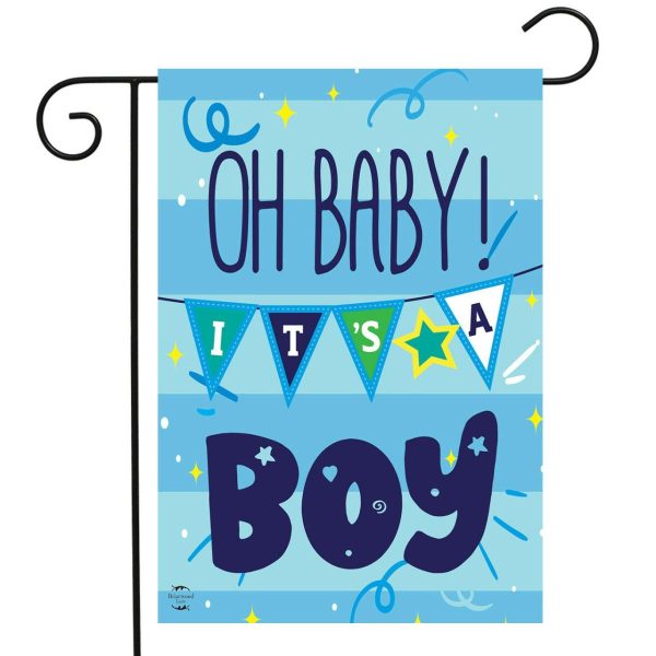 Baby Boy Double-Sided Garden Flag | Themes Celebration Themes