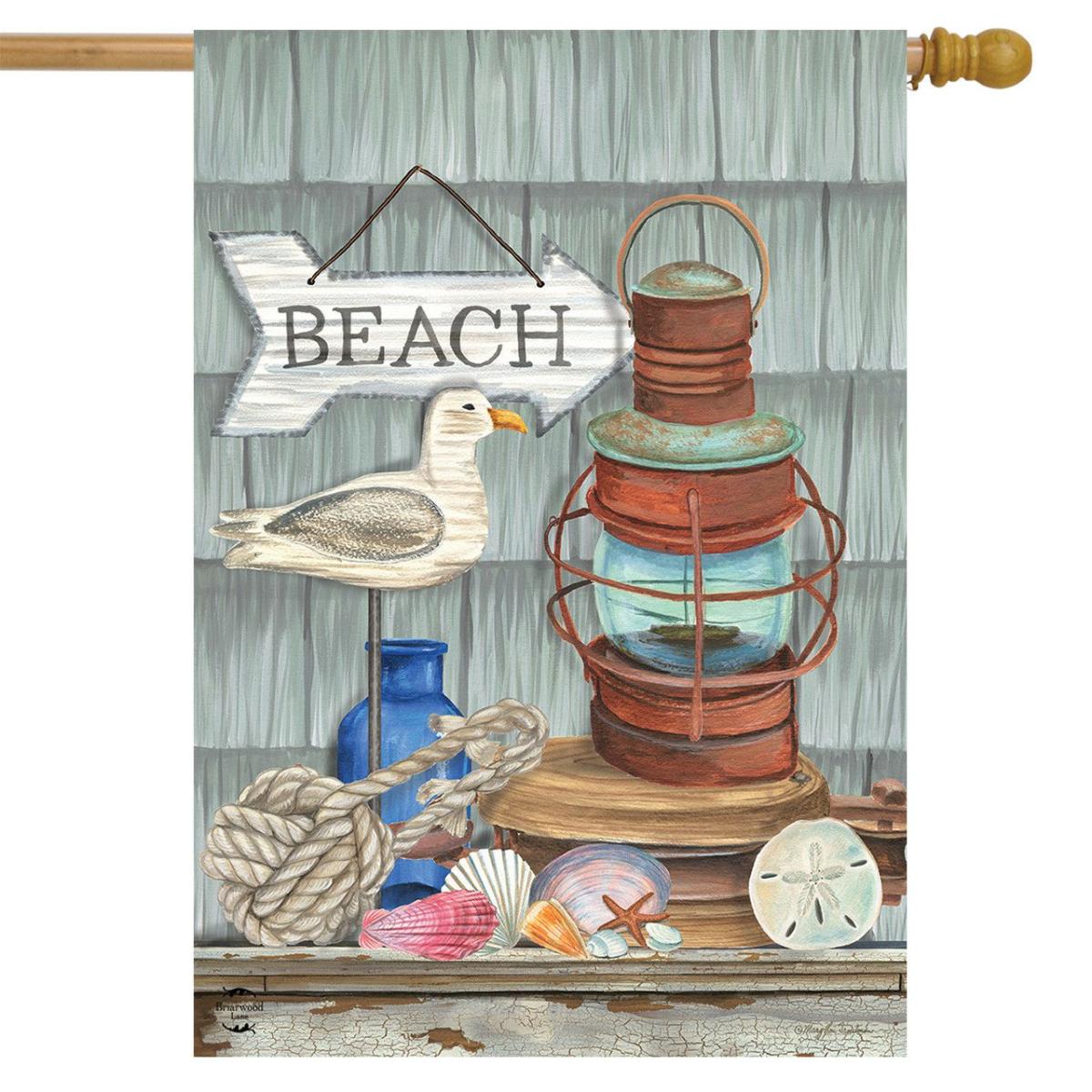 Beachy Vibes Summer House Flag | Seasons Beach Seasons