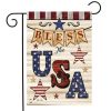 Bless The USA Patriotic Garden Flag | Seasons 4th of July Holidays