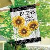 Bless This Home Sunflowers Summer House Flag | Seasons Everyday Seasons