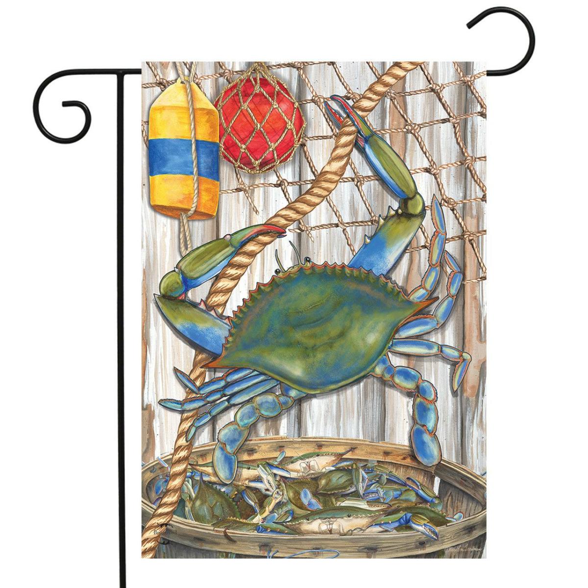 Blue Crab Bushel Garden Flag | Seasons Animals & Critters Seasons