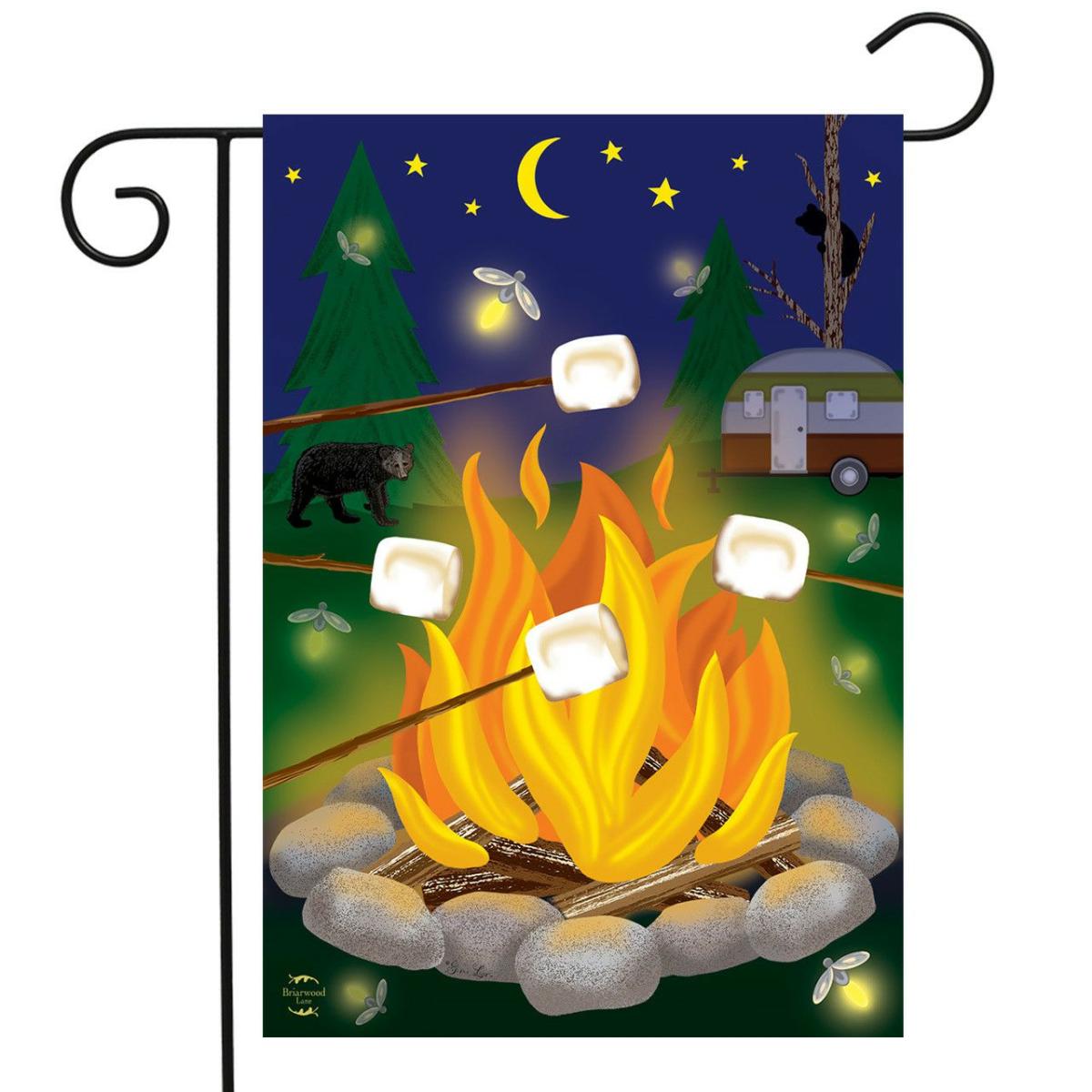 Campfire S’mores Summer Garden Flag | Themes Everyday Seasons