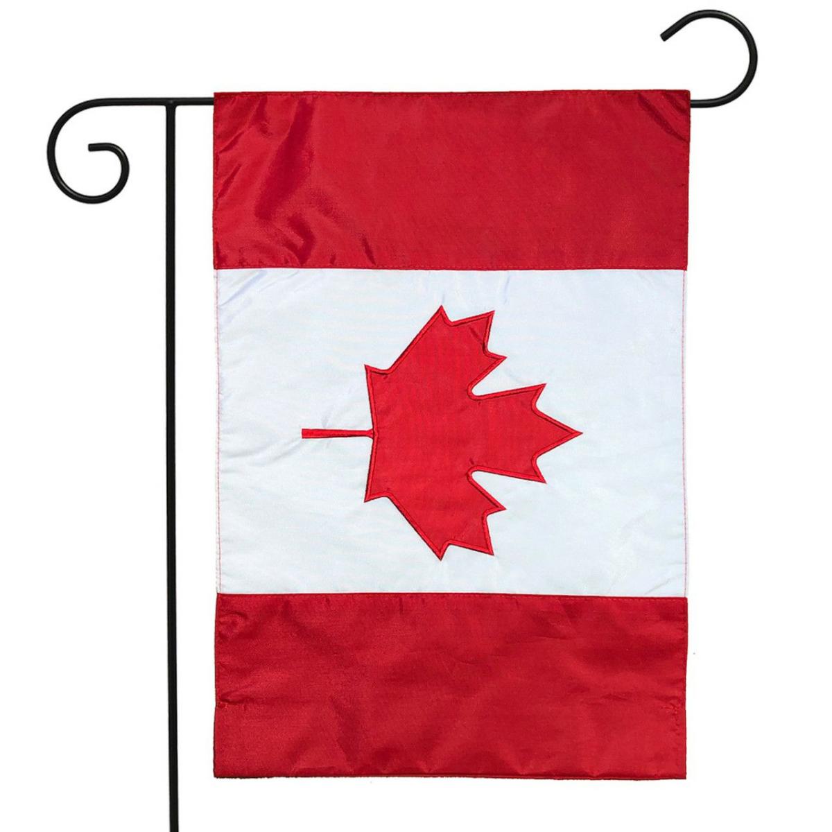 Canada Applique & Embroidered Garden Flag | Seasons Everyday Seasons