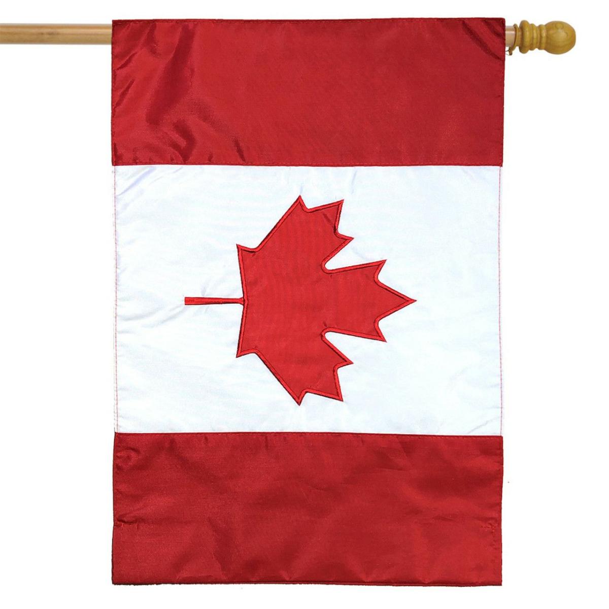 Canada Applique & Embroidered House Flag | Seasons Everyday Seasons