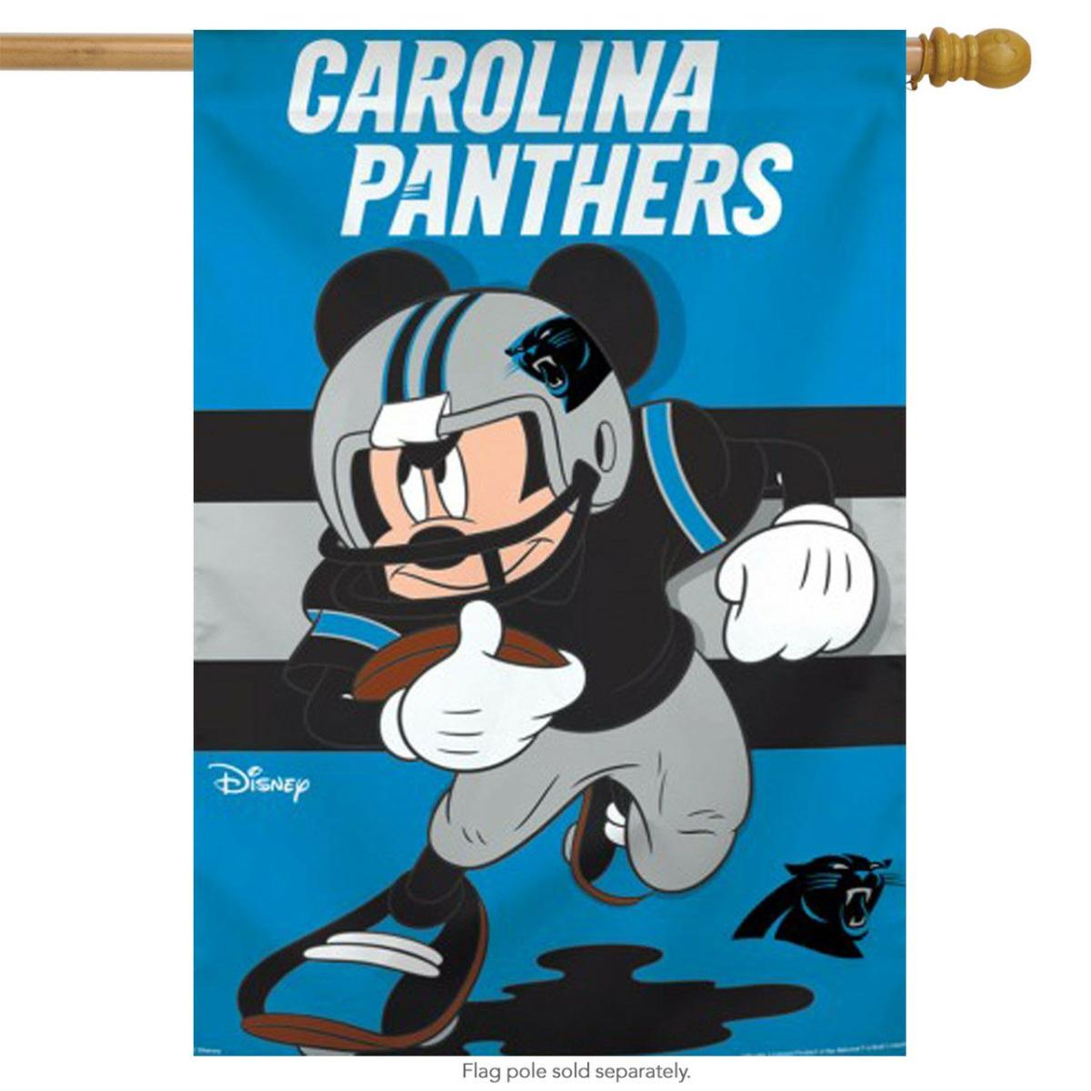 Carolina Panthers NFL Mickey Mouse Football House Flag | Sports Disney & Cinema Sports