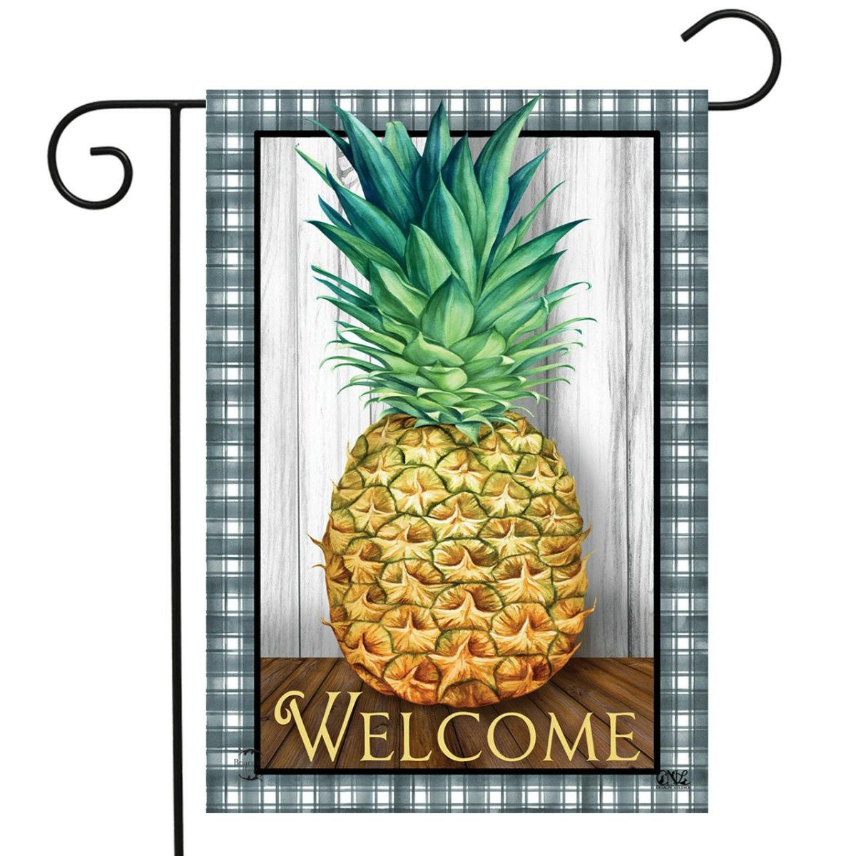 Checkered Pineapple Everyday Garden Flag | Themes Everyday Seasons