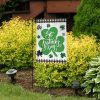 Checkered St. Pat’s Shamrocks Garden Flag | Holidays Farmhouse Holidays