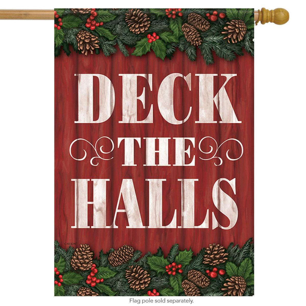 Christmas Garland House Flag | Themes Christmas Holidays