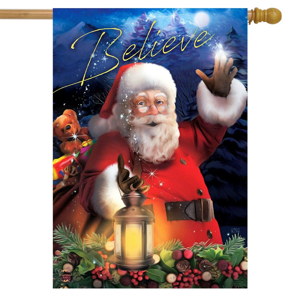 Christmas Spirit Believe House Flag | Holidays Christmas Holidays