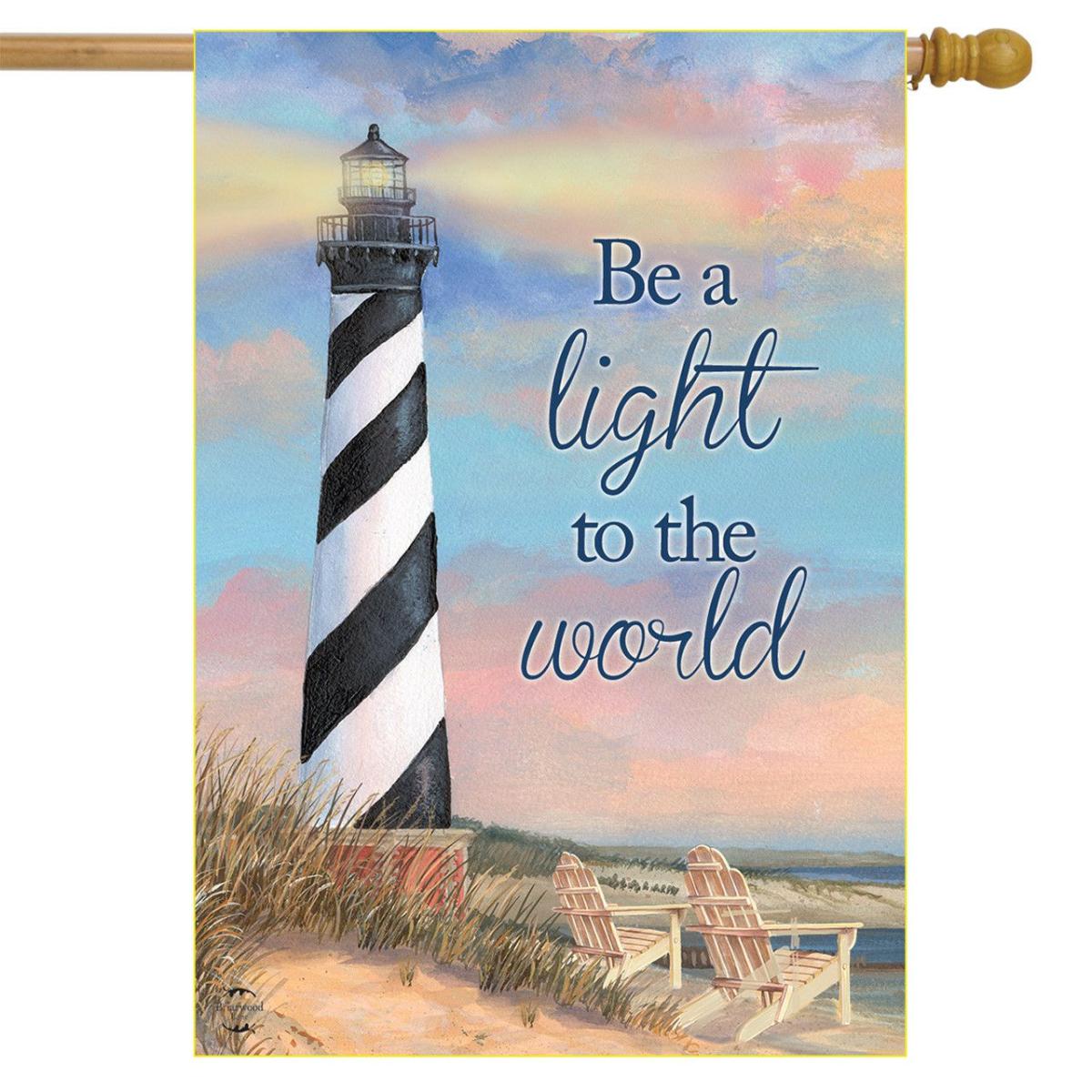 Coastal Lighthouse Summer House Flag | Themes Beach Seasons