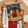 Colorful Turkey Thanksgiving Applique House Flag | Holidays Holidays Holidays