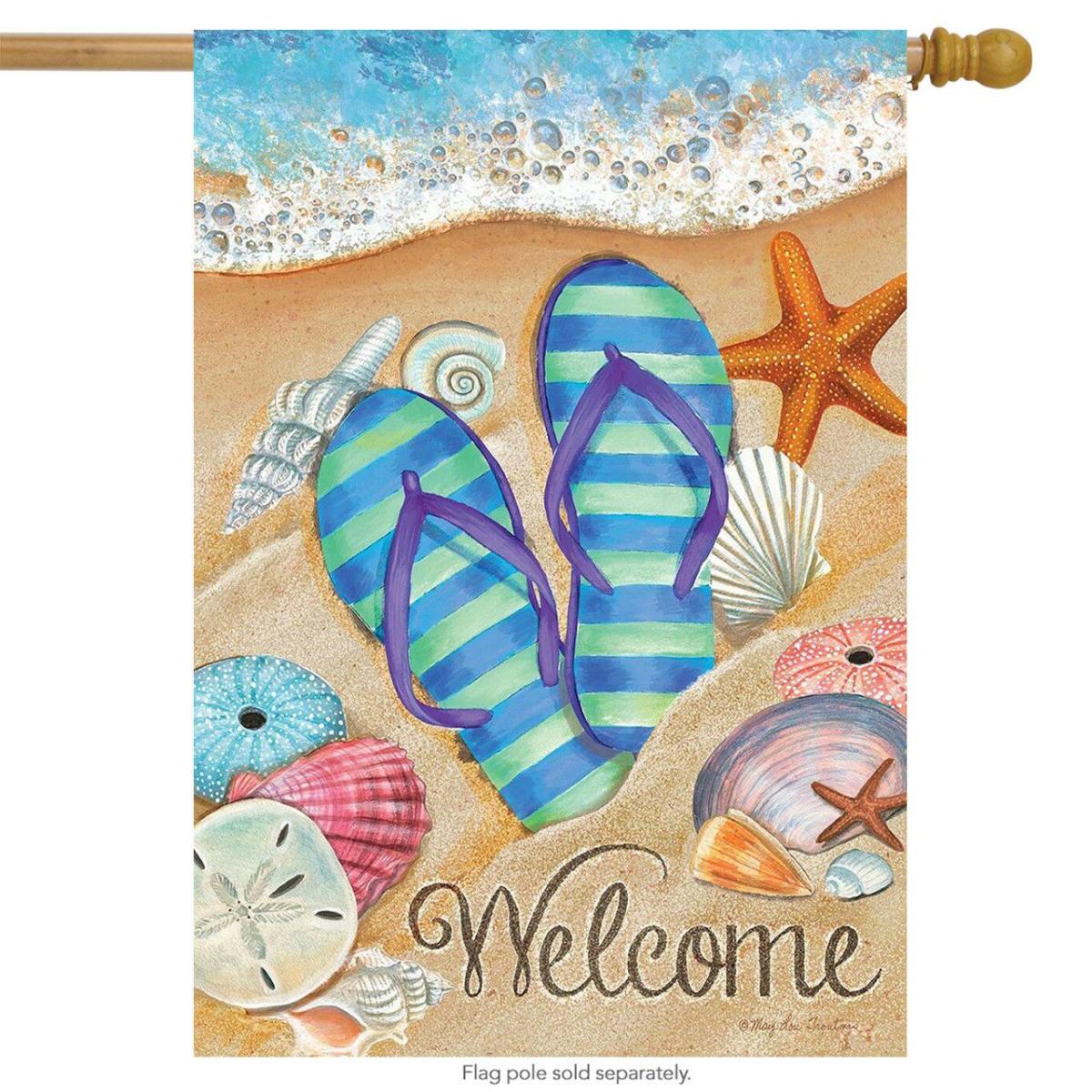 Day in the Sun Summer House Flag | Themes Beach Seasons