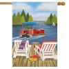 Dockside Lake Summer House Flag | Seasons Everyday Seasons