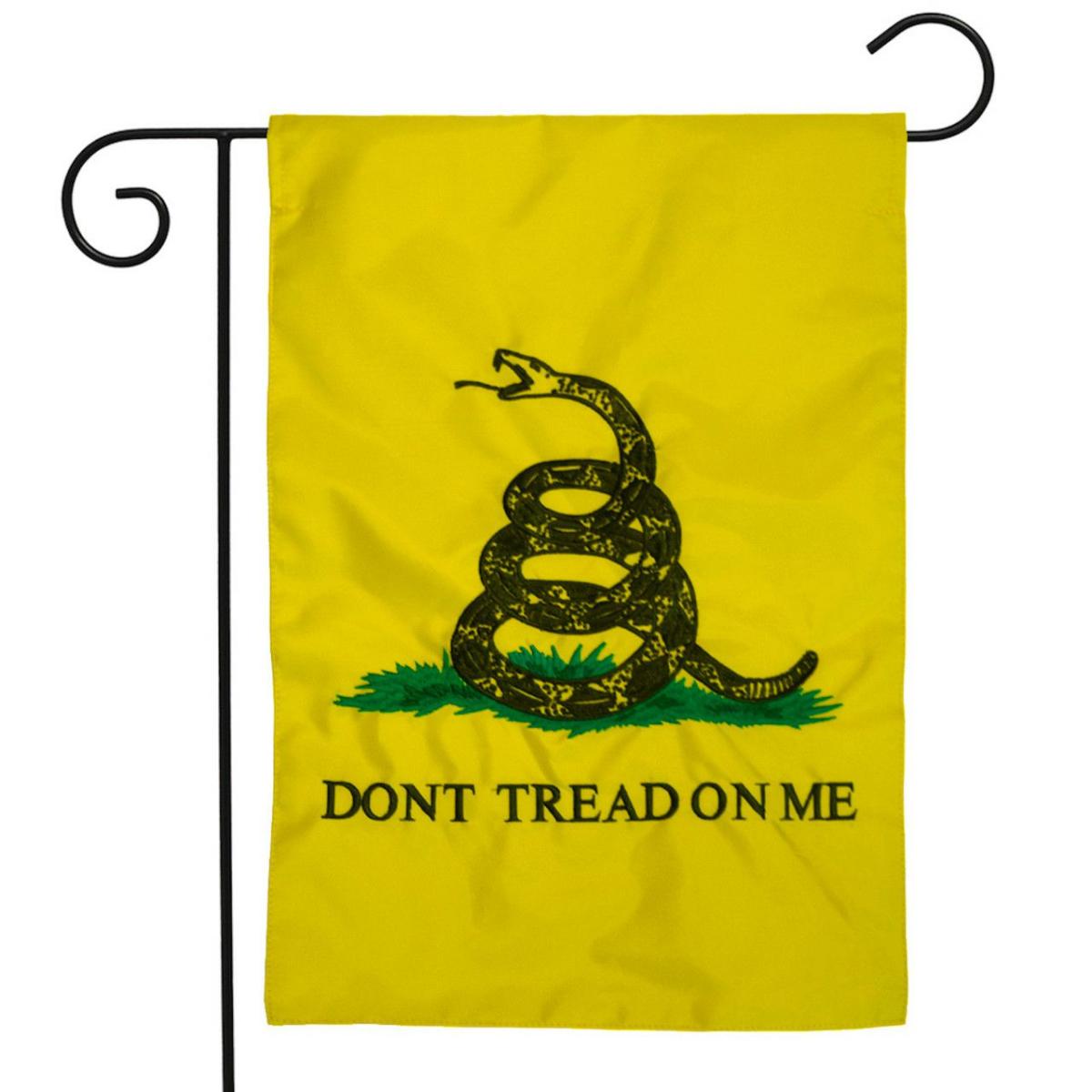 Don’t Tread On Me Gadsden Applique & Embroidered Garden Flag | Seasons Everyday Seasons