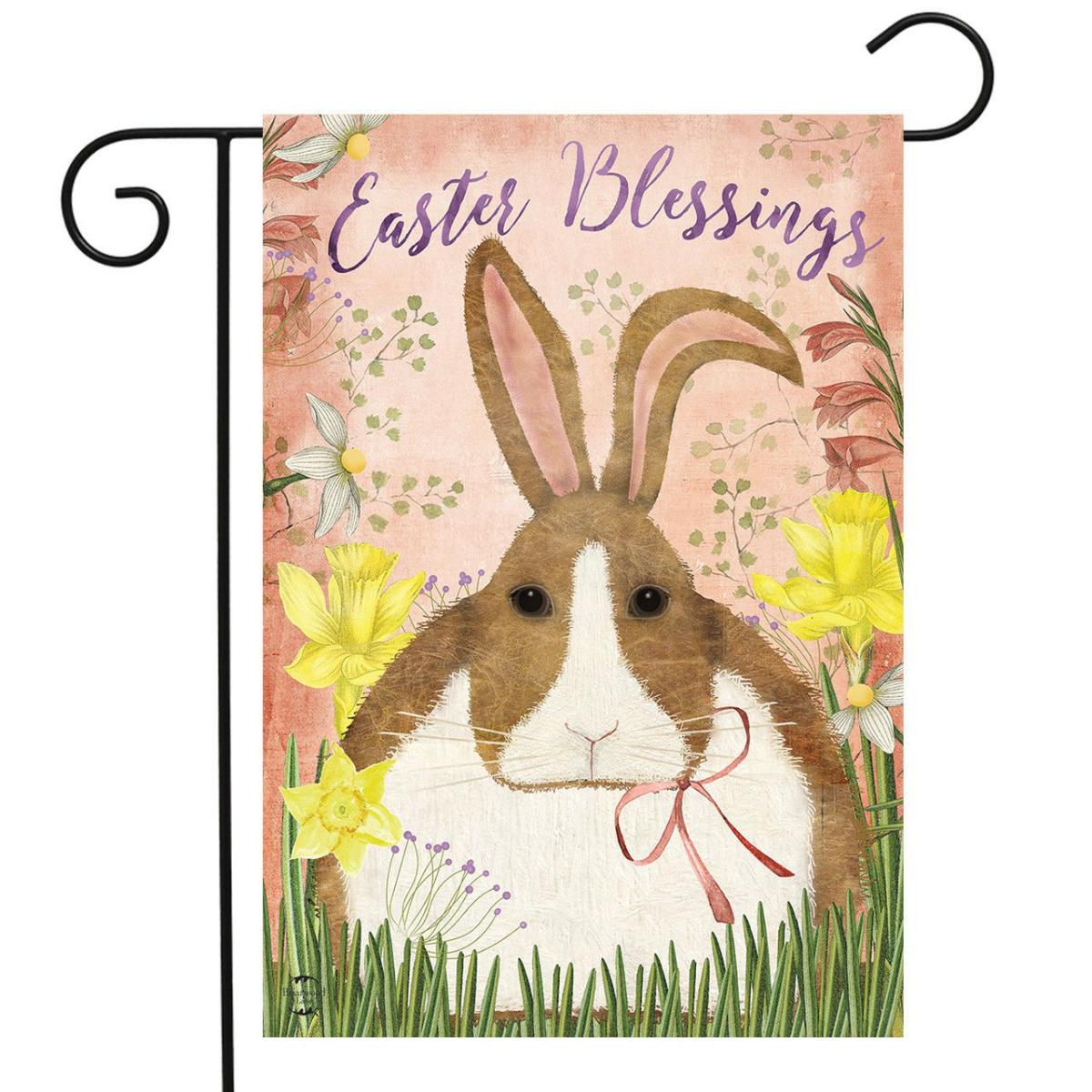 Easter Blessings Bunny Garden Flag | Holidays Easter Holidays