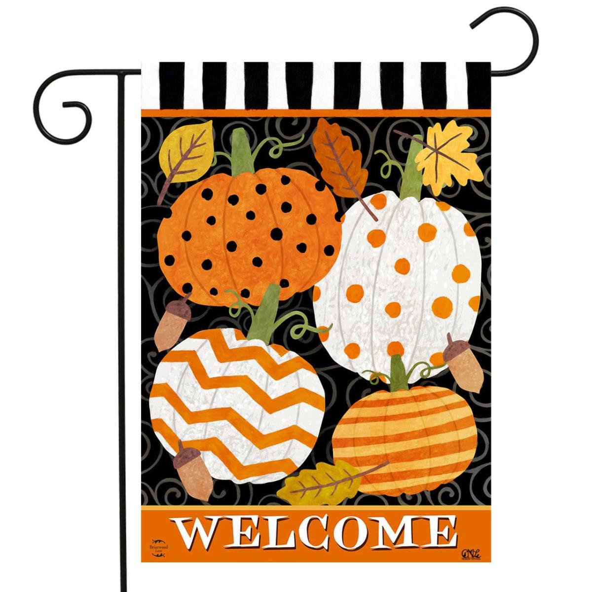 Fall Celebration Pumpkins Garden Flag | Seasons Fall Seasons