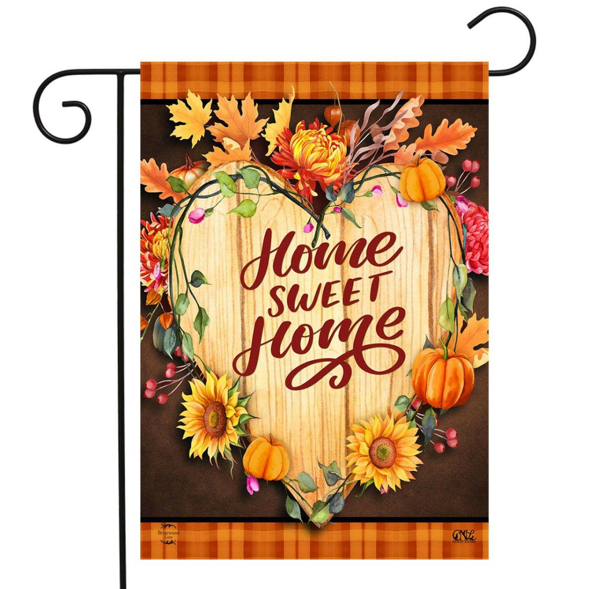 Fall Home Sweet Home Double Sided Garden Flag | Themes Fall Seasons