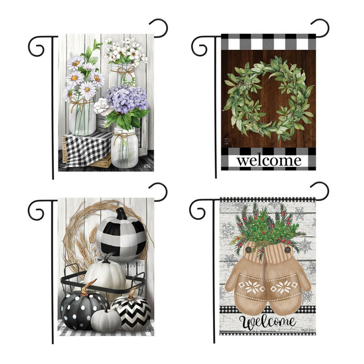 Farmhouse Garden Flag Bundle – Set of 4 | Seasons Everyday Seasons