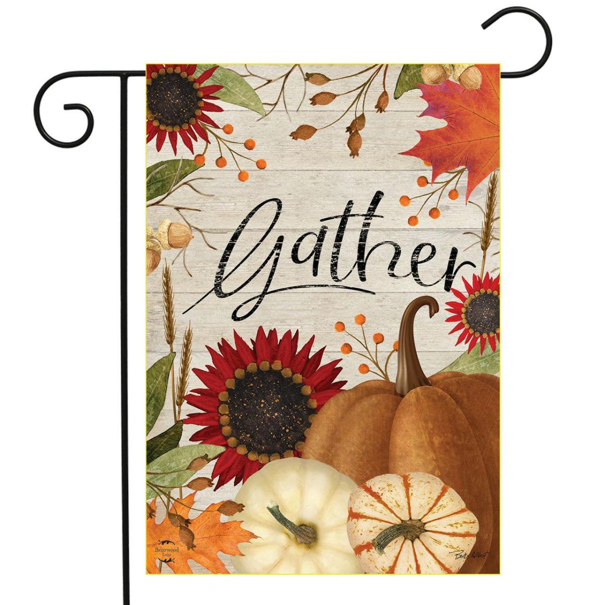 Gather Aututmn Garden Flag | Seasons Fall Holidays