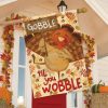 Gobble Turkey Thanksgiving House Flag | Themes Holidays Holidays