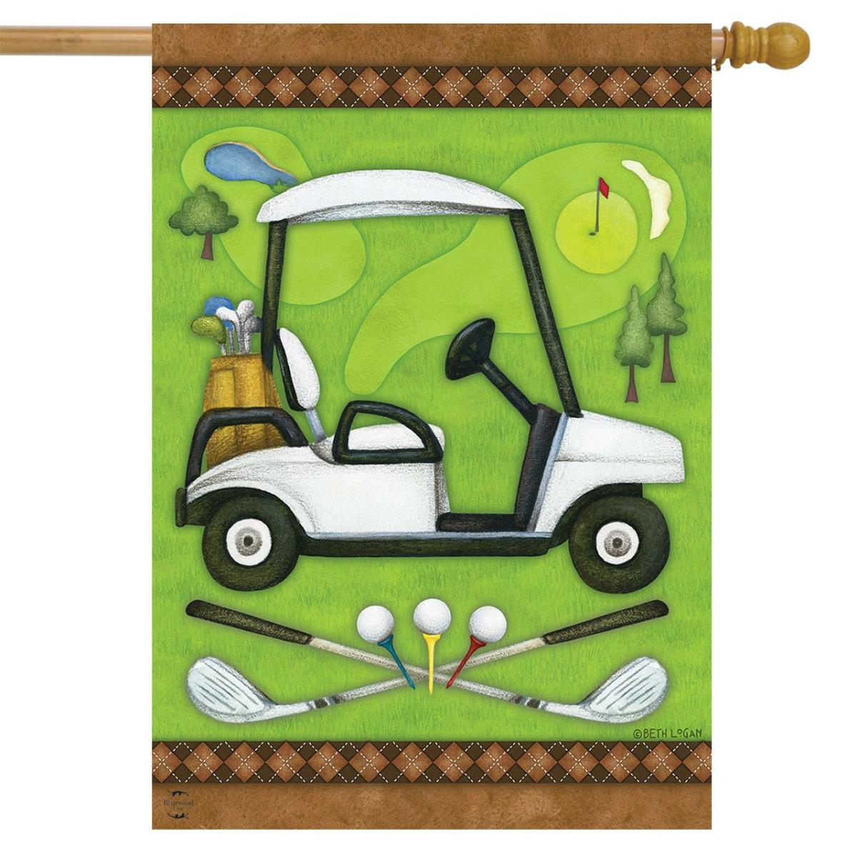 Golf Spring House Flag | Sports Everyday Seasons