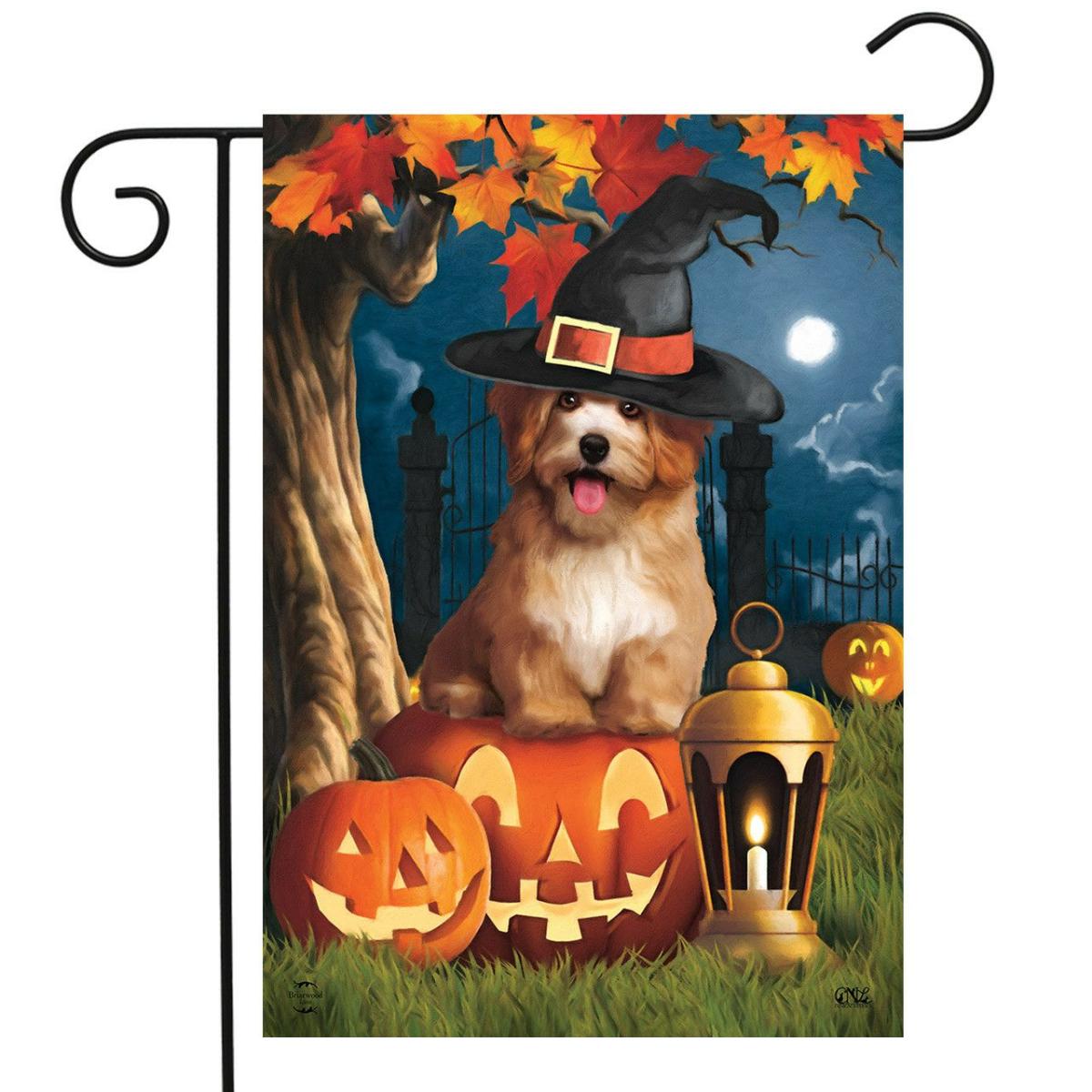 Halloween Dog Garden Flag | Themes Animals & Critters Holidays