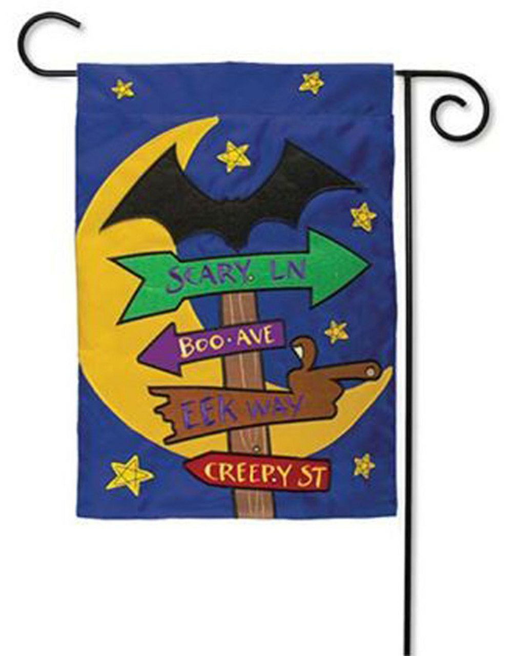 Halloween Signs Applique Garden Flag | Seasons Fall Seasons