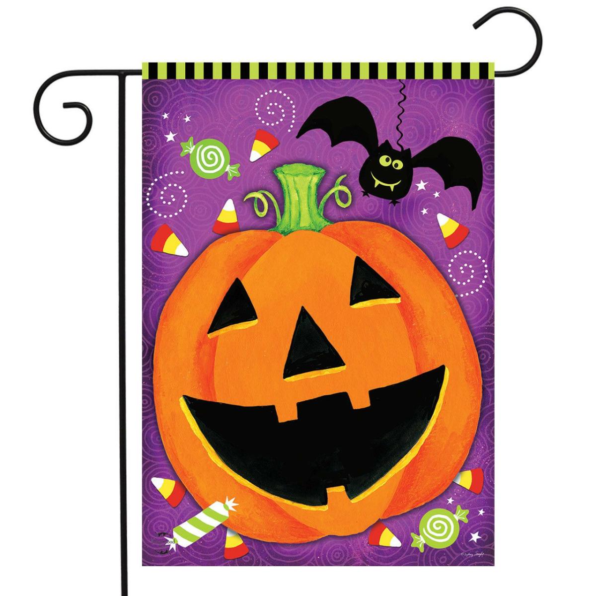 Halloween Treats Jack O’lantern Garden Flag | Holidays Garden Flags Holidays