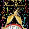 Happy New Year Champagne House Flag | Themes Celebration Holidays