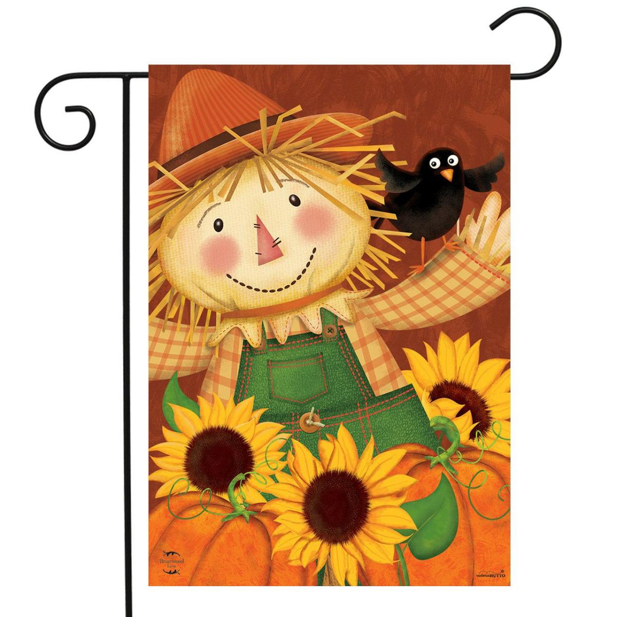 Happy Scarecrow Fall Garden Flag | Seasons Fall Seasons