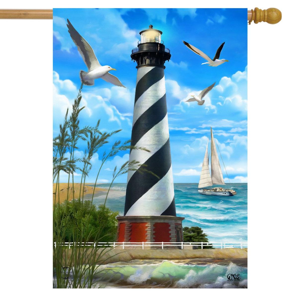 Hatteras Lighthouse Summer House Flag | Seasons Beach Seasons