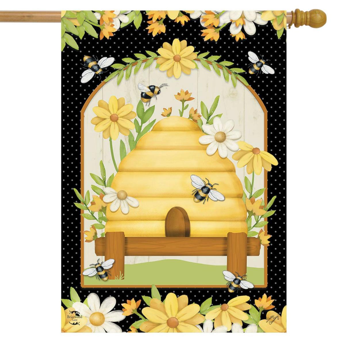 Home Sweet Hive House Flag | Seasons Animals & Critters Seasons