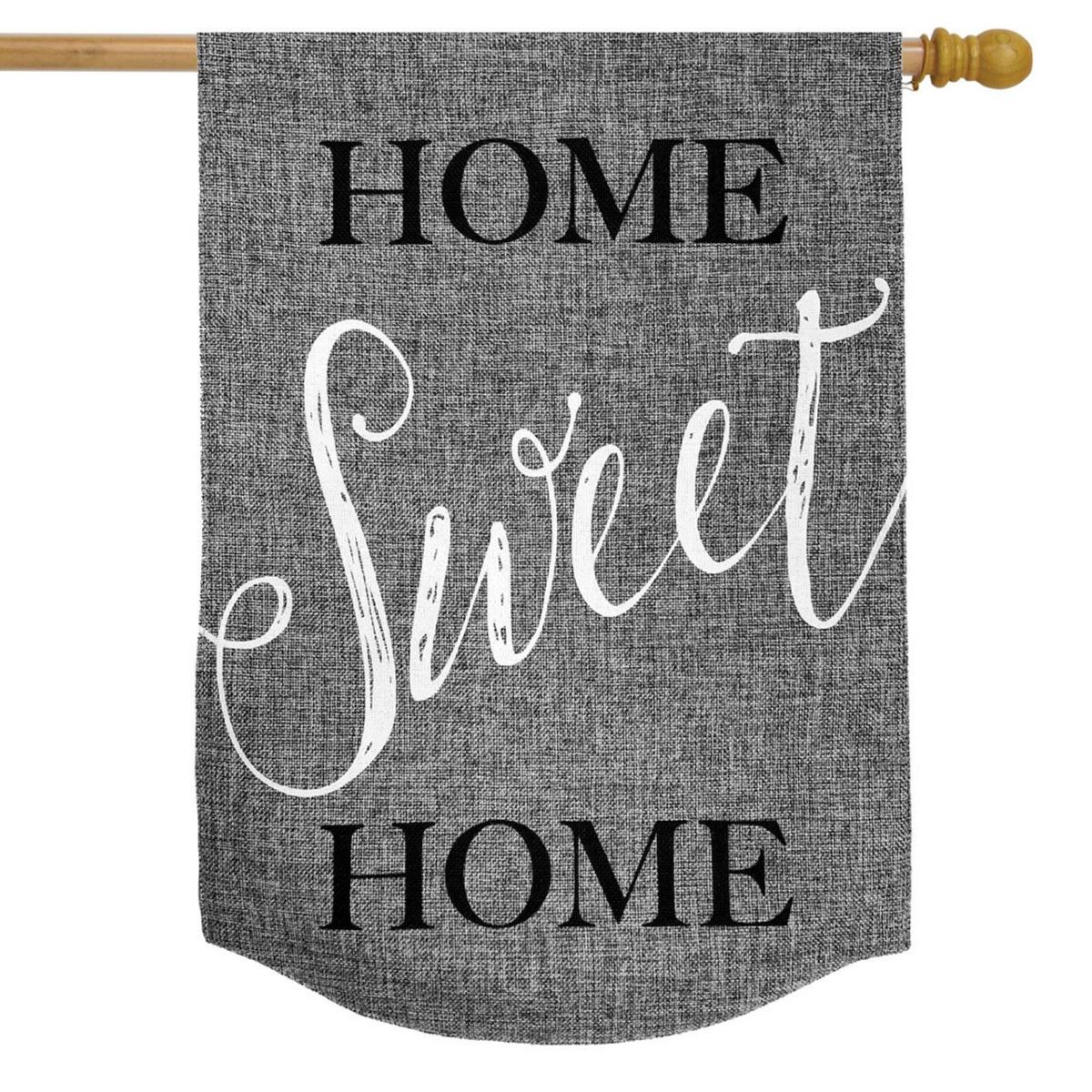 Home Sweet Home Burlap House Flag | Themes Everyday Seasons