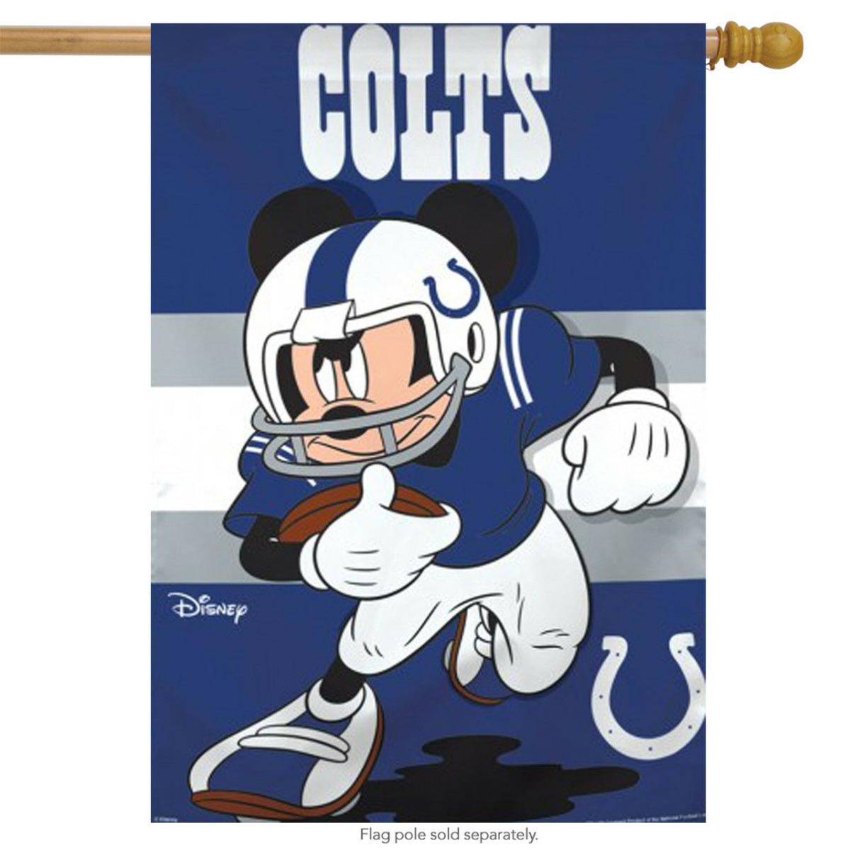 Indianapolis Colts NFL Mickey Mouse Football House Flag | Sports Disney & Cinema Sports