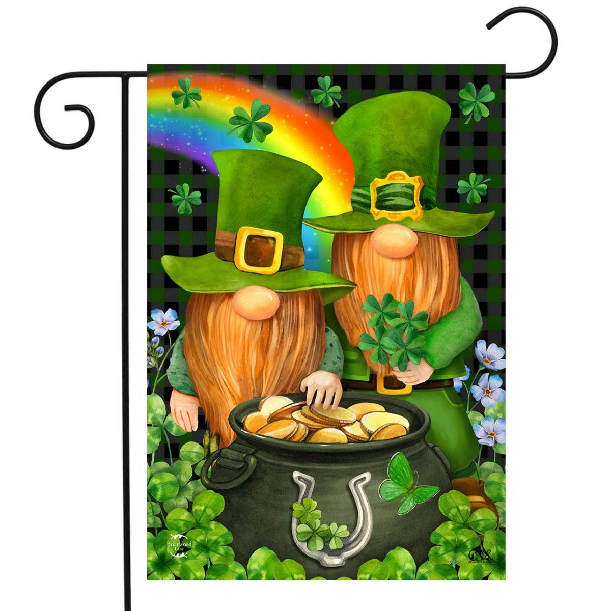 Irish Gnomes St. Patrick’s Day Garden Flag | Holidays Garden Flags Holidays