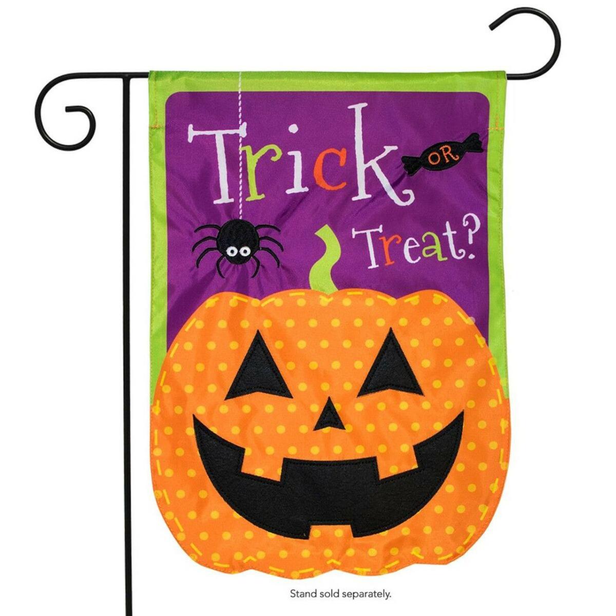 Jack O Lantern Applique Garden Flag | Holidays Garden Flags Holidays