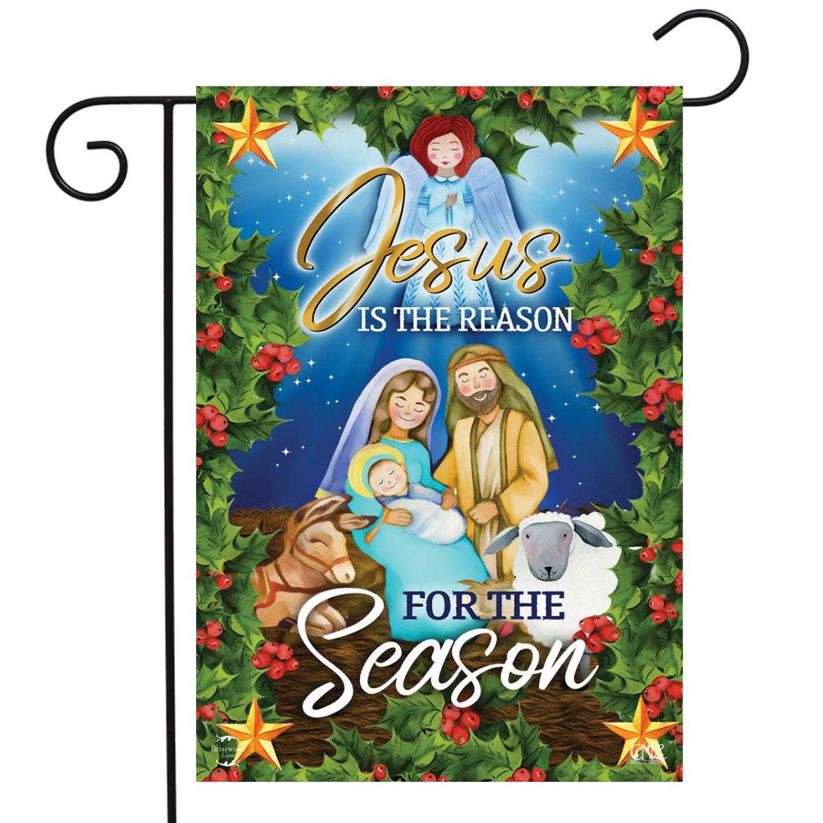 Jesus Is The Reason Christmas Garden Flag | Themes Christmas Holidays