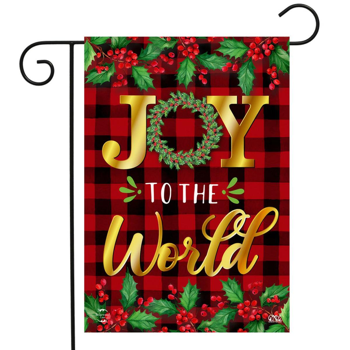 Joy To The World Christmas Double-Sided Garden Flag | Holidays Christmas Holidays