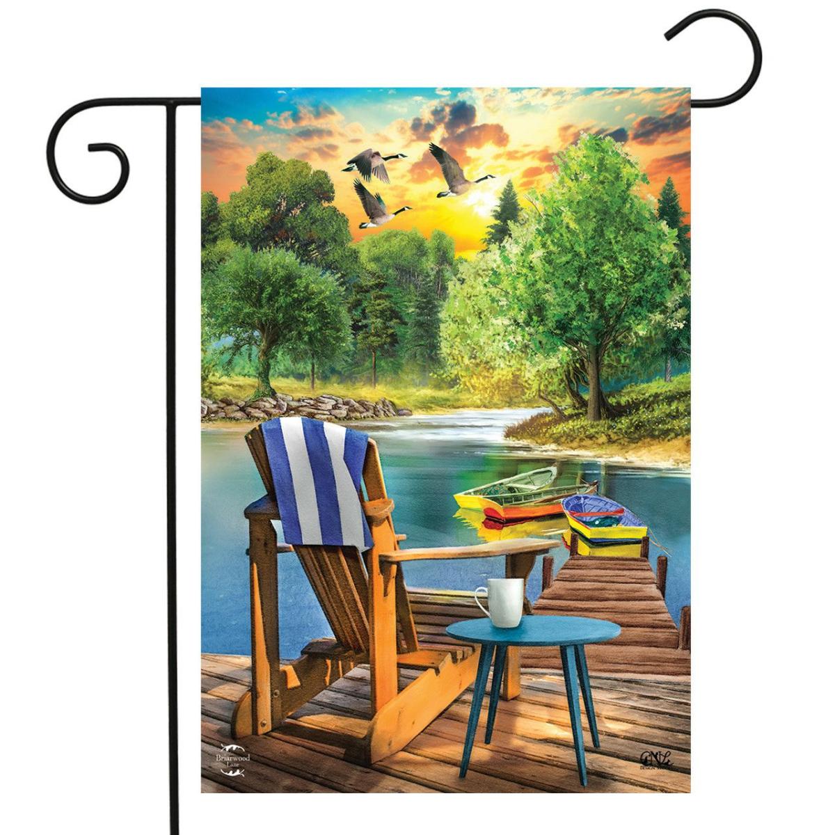 Lakeside Escape Summer Garden Flag | Themes Garden Flags Seasons