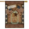 Liberty Primitive House Flag | Holidays 4th of July Holidays