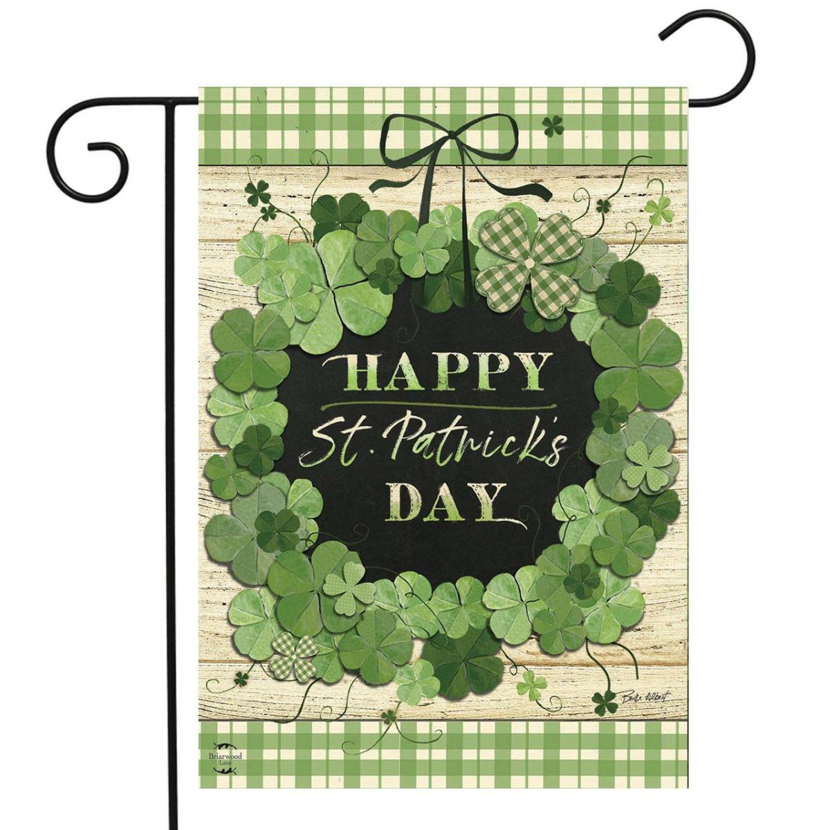 Lucky Wreath St. Patrick’s Day Garden Flag | Holidays Garden Flags Holidays