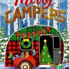 Merry Campers Christmas House Flag | Themes House Flags Seasons