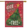 Oh Christmas Tree House Flag | Themes Christmas Holidays